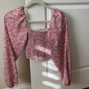 Resa floral cropped top